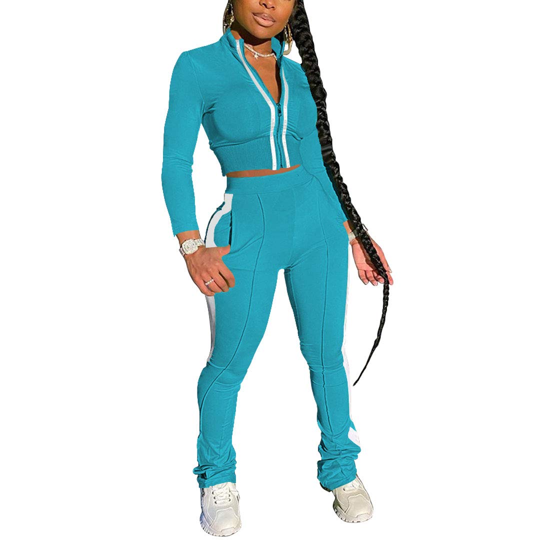 MrKoala Women's 2 Piece Tracksuit Set - Full Zip Hooded Sweatshirt & Jogging Pants Outfit for Gym, Running & Lounge Wear - Comfortable Casual Athletic Suit for Women