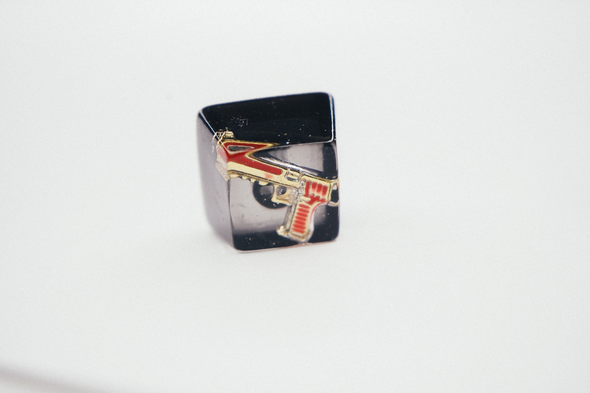 Premium Gold Deagle Jelly Artisan Keycap for Mechanical Keyboards - Perfect for Gaming, Typing & Custom Keyboard Builds