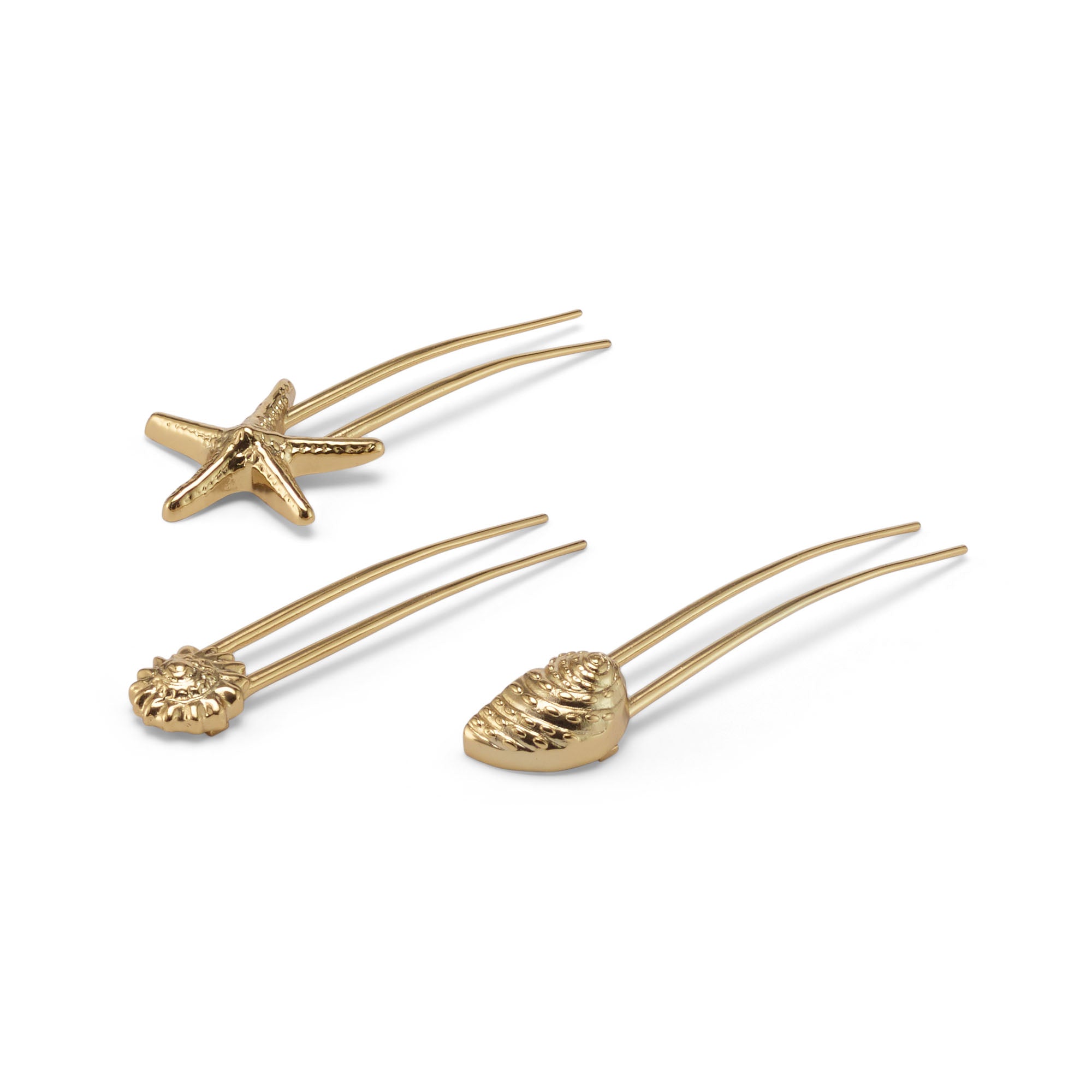 Kai Hair Pin Set of 3 - Japanese Style Hair Clips for Women, Secure Hold Hair Accessories (Black, Silver, Gold) | Perfect for Updos, Braids, and Everyday Hairstyles