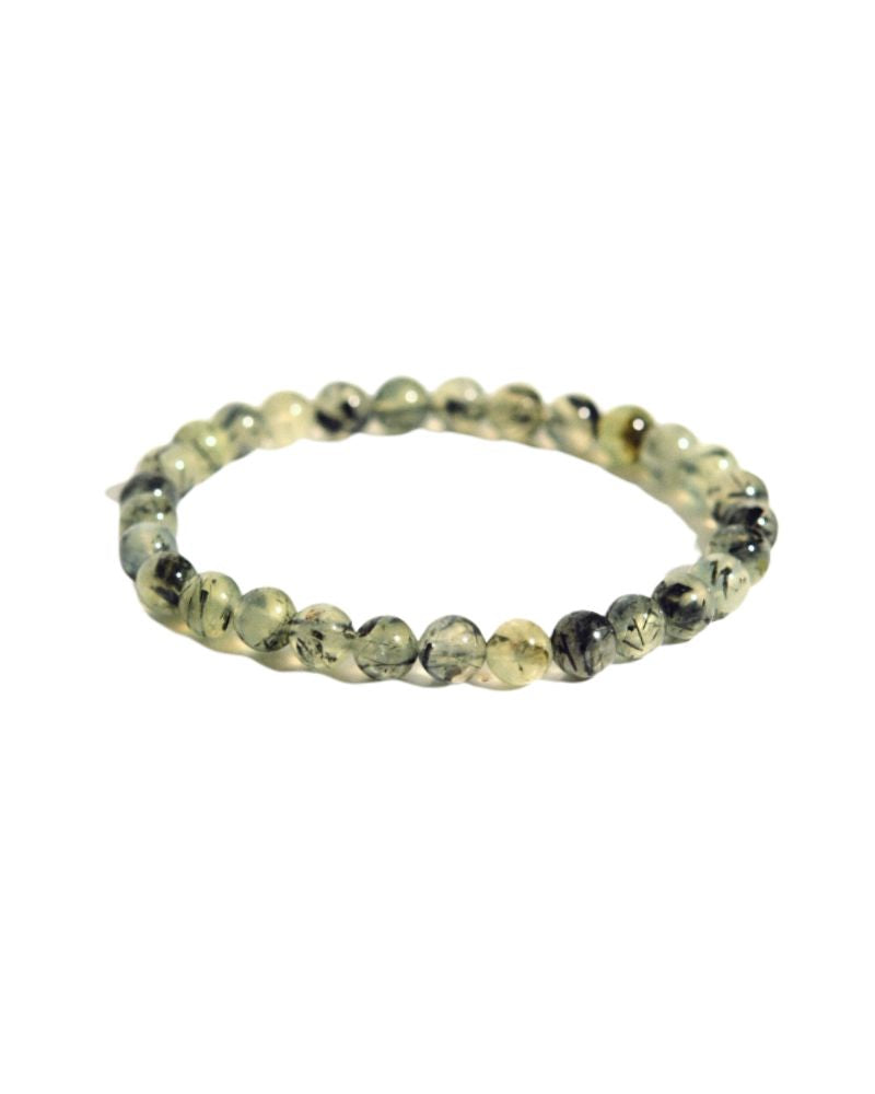 Natural Prehnite Gemstone Bracelet for Women - Healing Crystal Jewelry for Positive Energy & Stress Relief - Perfect for Meditation, Yoga & Spiritual Gifts