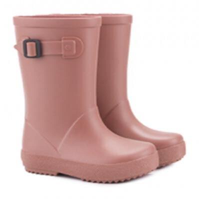 Igor Girls Waterproof Rain Boots for Kids - Cute Rose Pink Rubber Boots for Puddles, Outdoor Play & Spring Weather