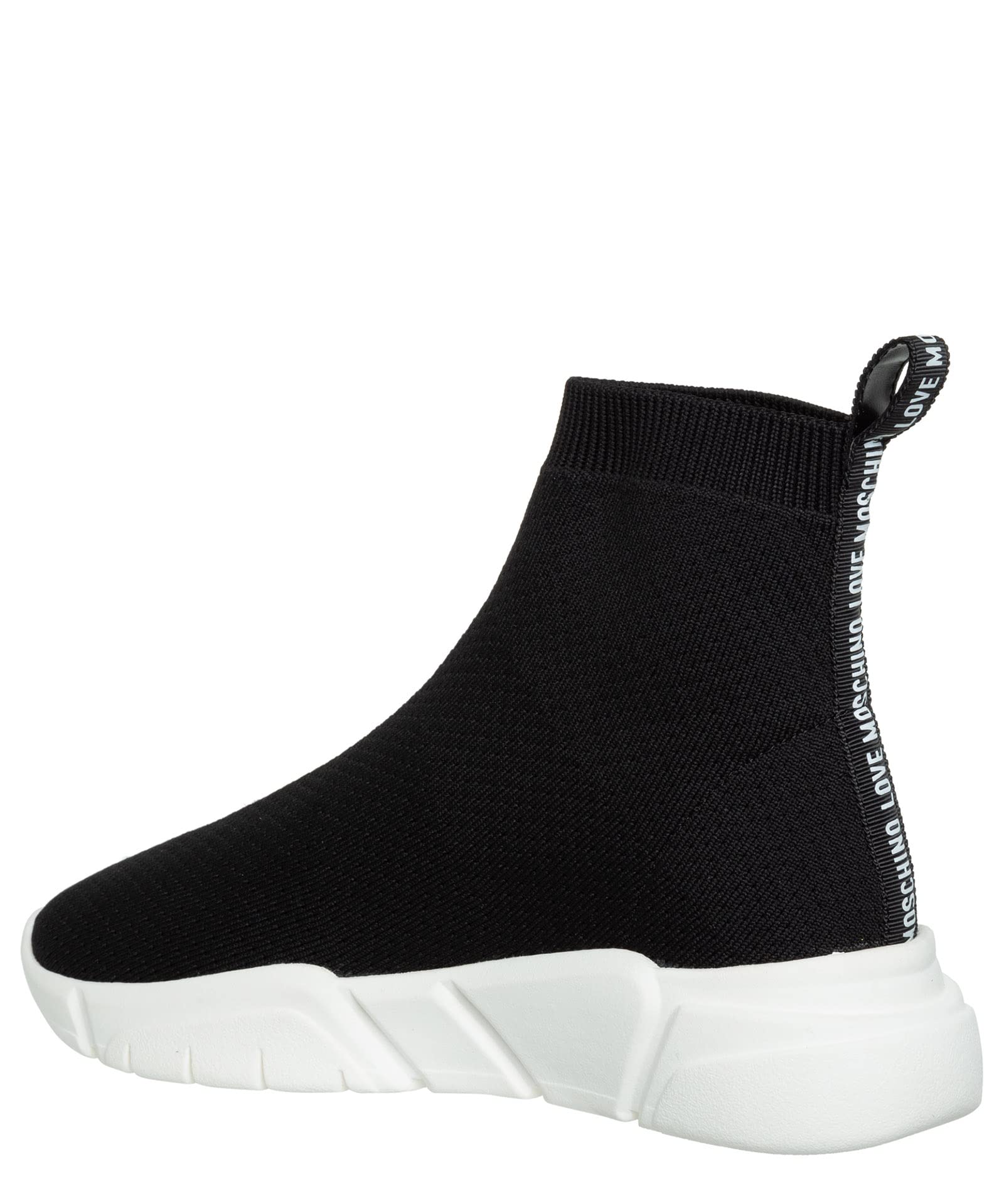 Love Moschino Women's High-Top Sneakers - Black Fashion Athletic Shoes for Casual Wear & Street Style