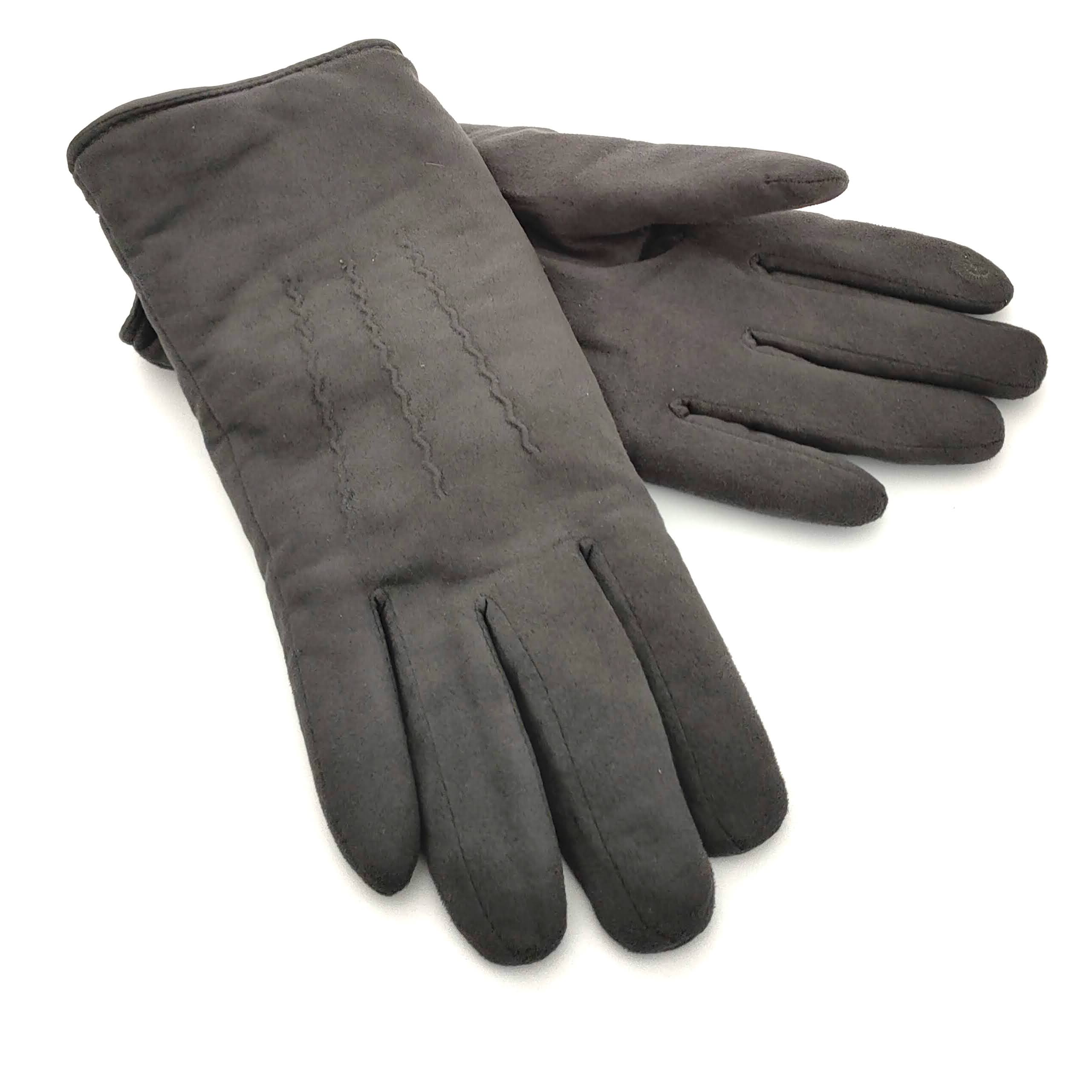 Premium Unisex Winter Gloves with Stylish Line Detail - Warm & Comfortable Grey Gloves for Men & Women - Perfect for Outdoor Activities, Skiing, and Cold Weather Fashion