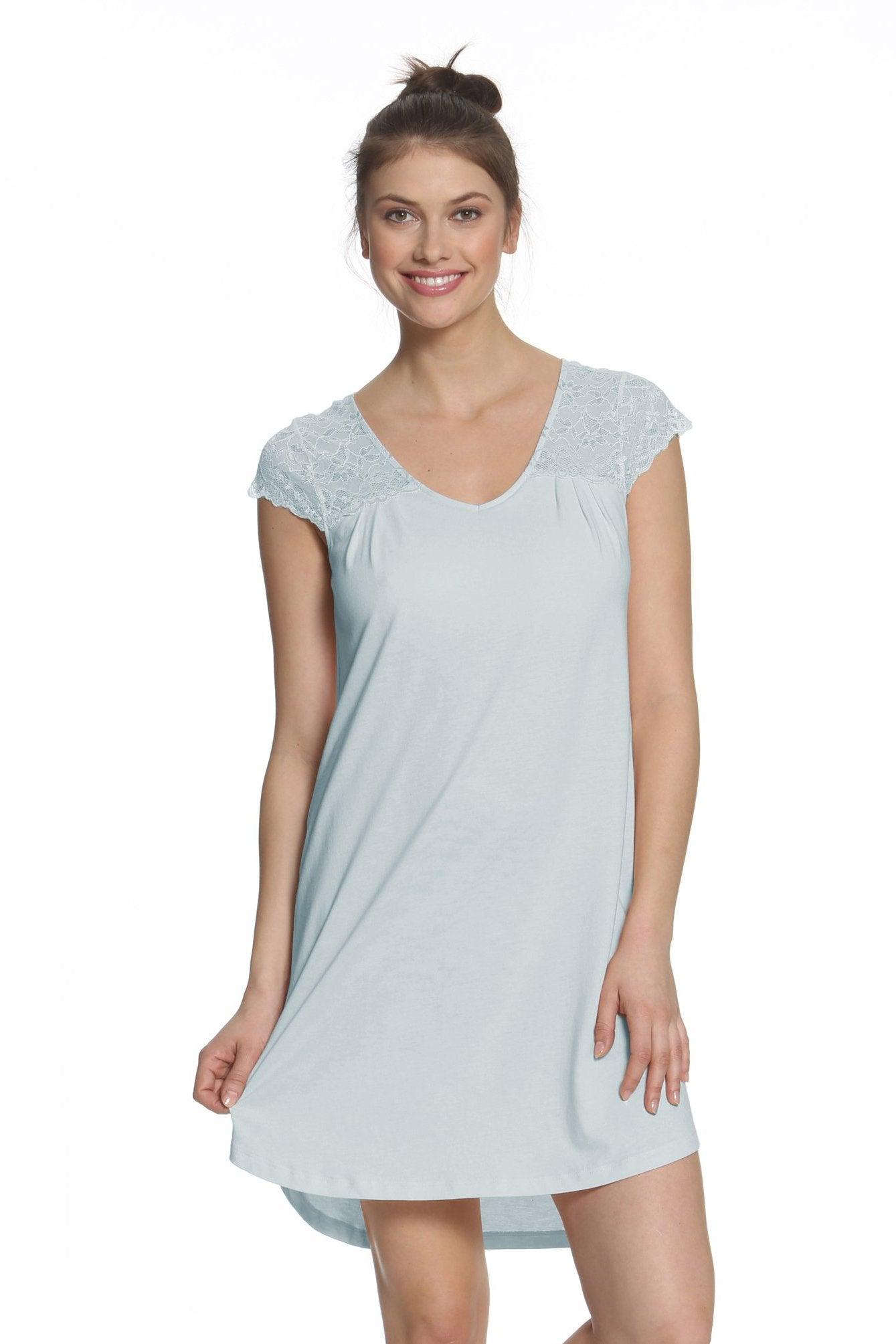 Amber Short Sleeve Sleepshirt for Women - Soft & Comfortable Nightwear - Perfect for Sleeping, Lounging & Relaxing at Home
