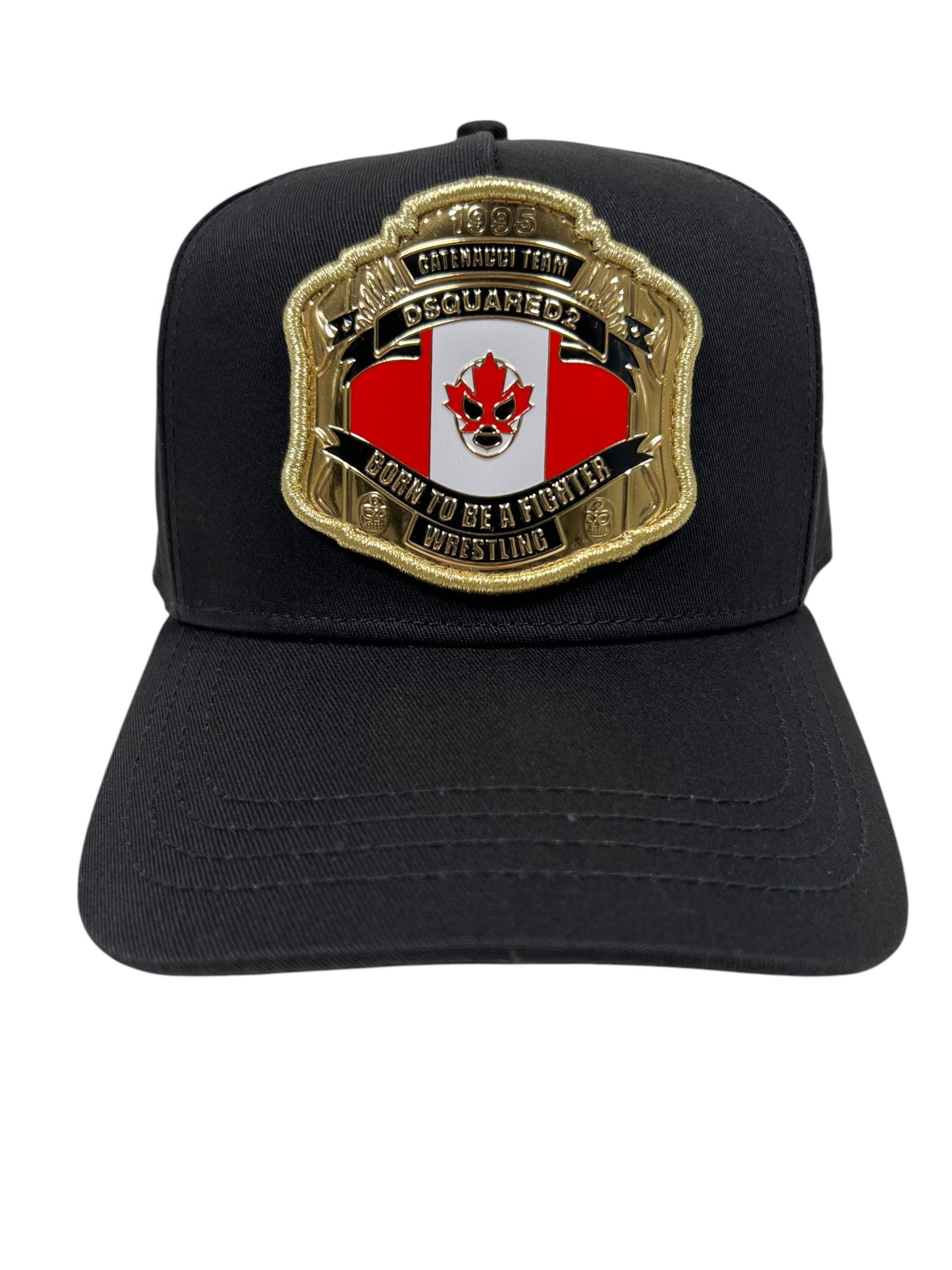 Dsquared2 BCM0903 Baseball Cap for Men - Premium Gabardine Nero Black - Casual & Sporty Style for Everyday Wear