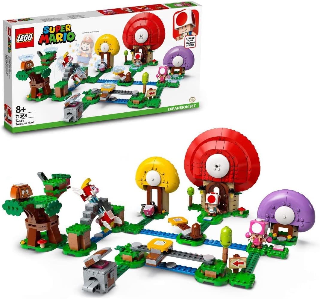 LEGO Super Mario Toad's Treasure Hunt Expansion Set 71368 - Interactive Building Toy for Kids Ages 6+ | Perfect for Creative Play, Birthday Gifts & Mario Fans Collection