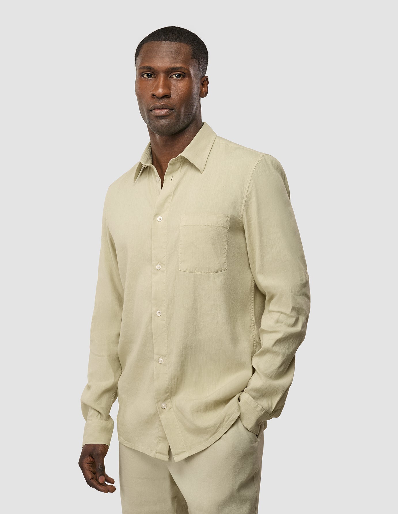 Premium Soft Sand Linen Long Sleeve Shirt for Men & Women - Breathable Comfort Fit Casual & Office Wear