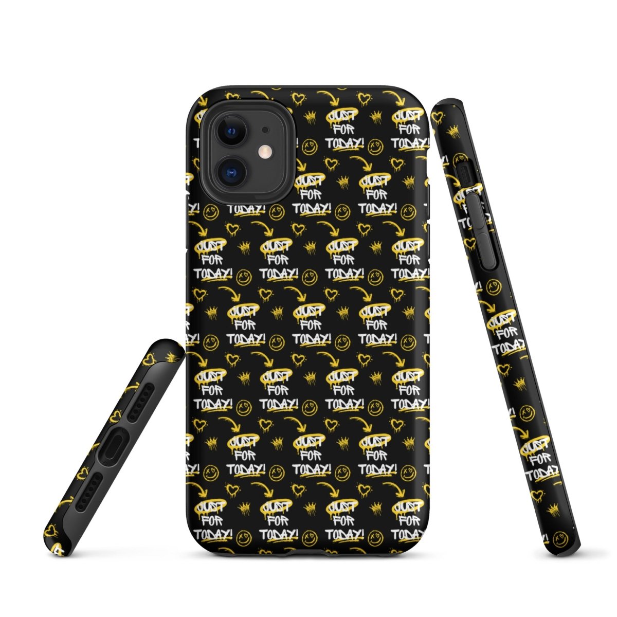 Just for Today Motivational Graffiti iPhone Tough Case – Durable & Shockproof Protective Cover for Daily Inspiration & Style