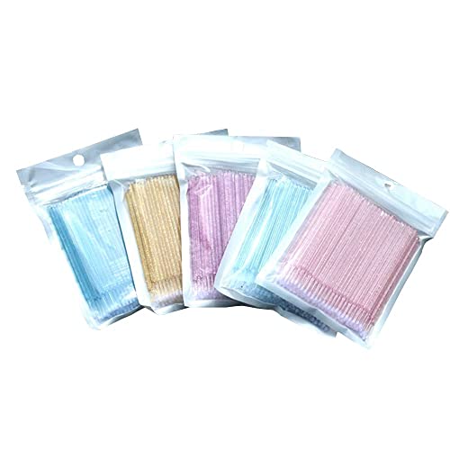 Premium Disposable Micro Brush - 100 Pcs for Eyelash Extensions & Makeup | Beauty Spoolie & Eyebrow Brush for Salon & Home Use