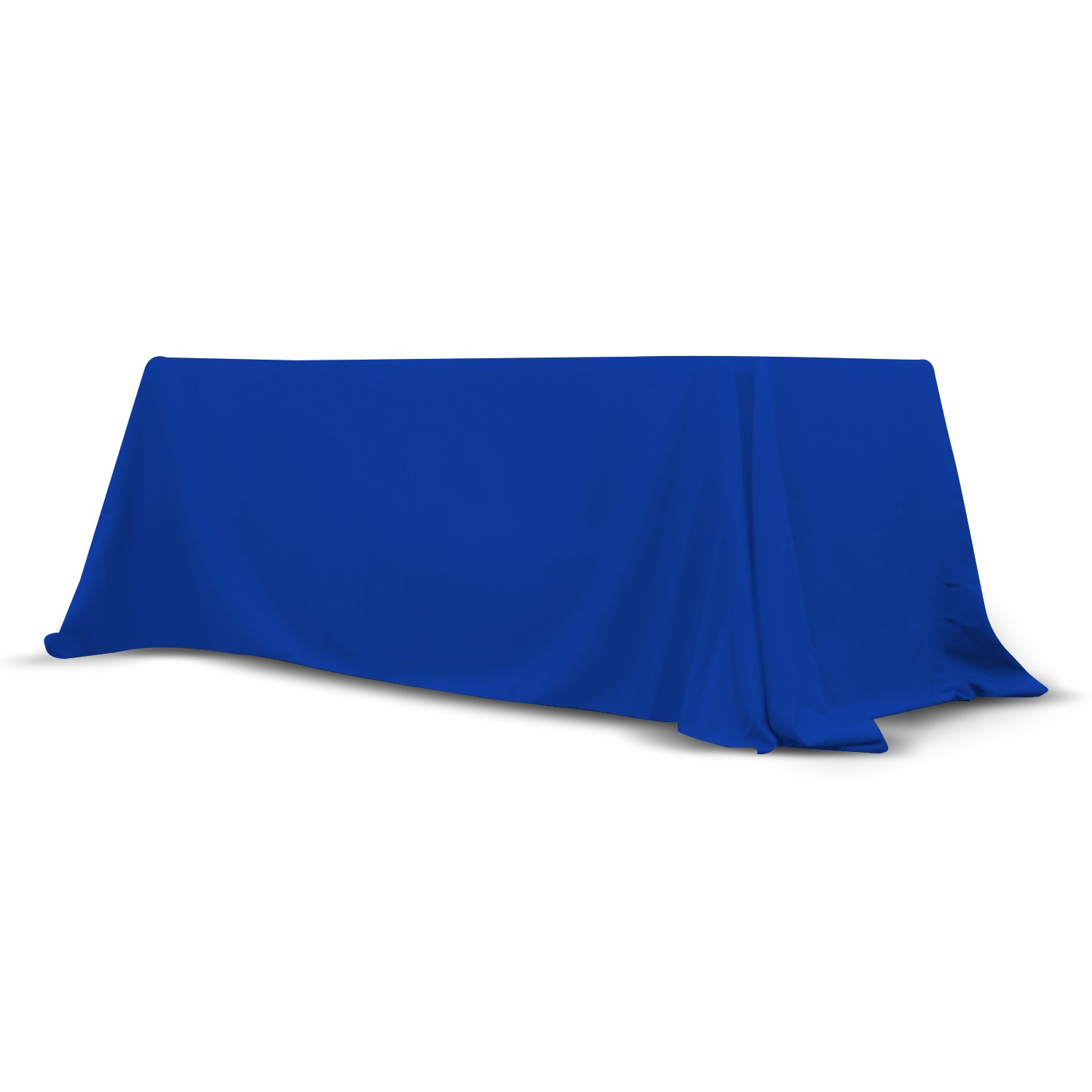 Custom 6-8 Feet Convertible Tablecloth - Washable & Wrinkle-Resistant Banquet Table Cover for Dining, Buffet, and Party Decor (Blue) | Perfect for Weddings, Restaurants, and Home Entertaining