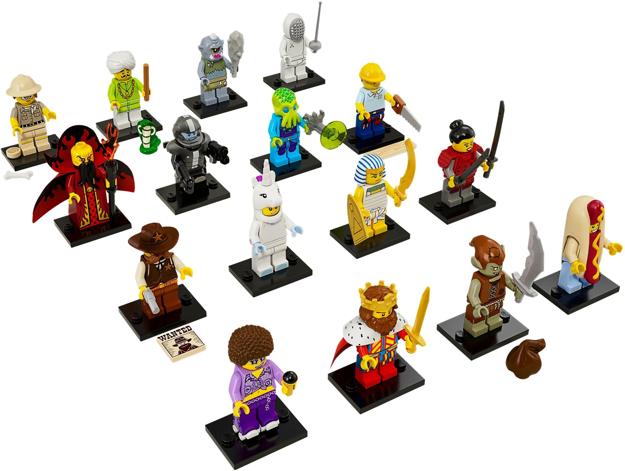 LEGO Minifigures Series 13 Complete Set of 16 Collectible Figures (71008) – Perfect for Display, Gifts & LEGO Enthusiasts