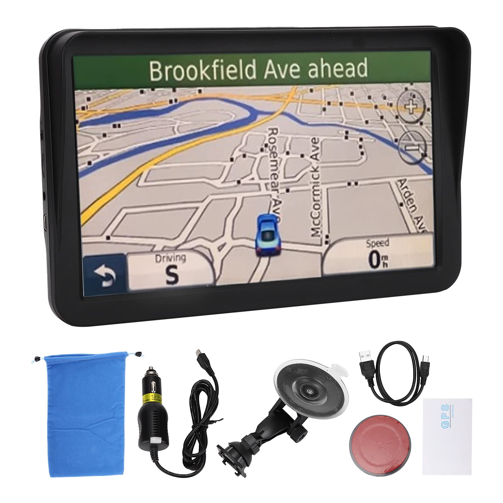 Best Car GPS Navigator with 7-inch HD Touchscreen - Portable GPS Device for Cars, Trucks, Buses & Taxis | Supports Games, Movies, Music & Photo Albums | Perfect for Road Trips, Delivery Services & Fleet Management