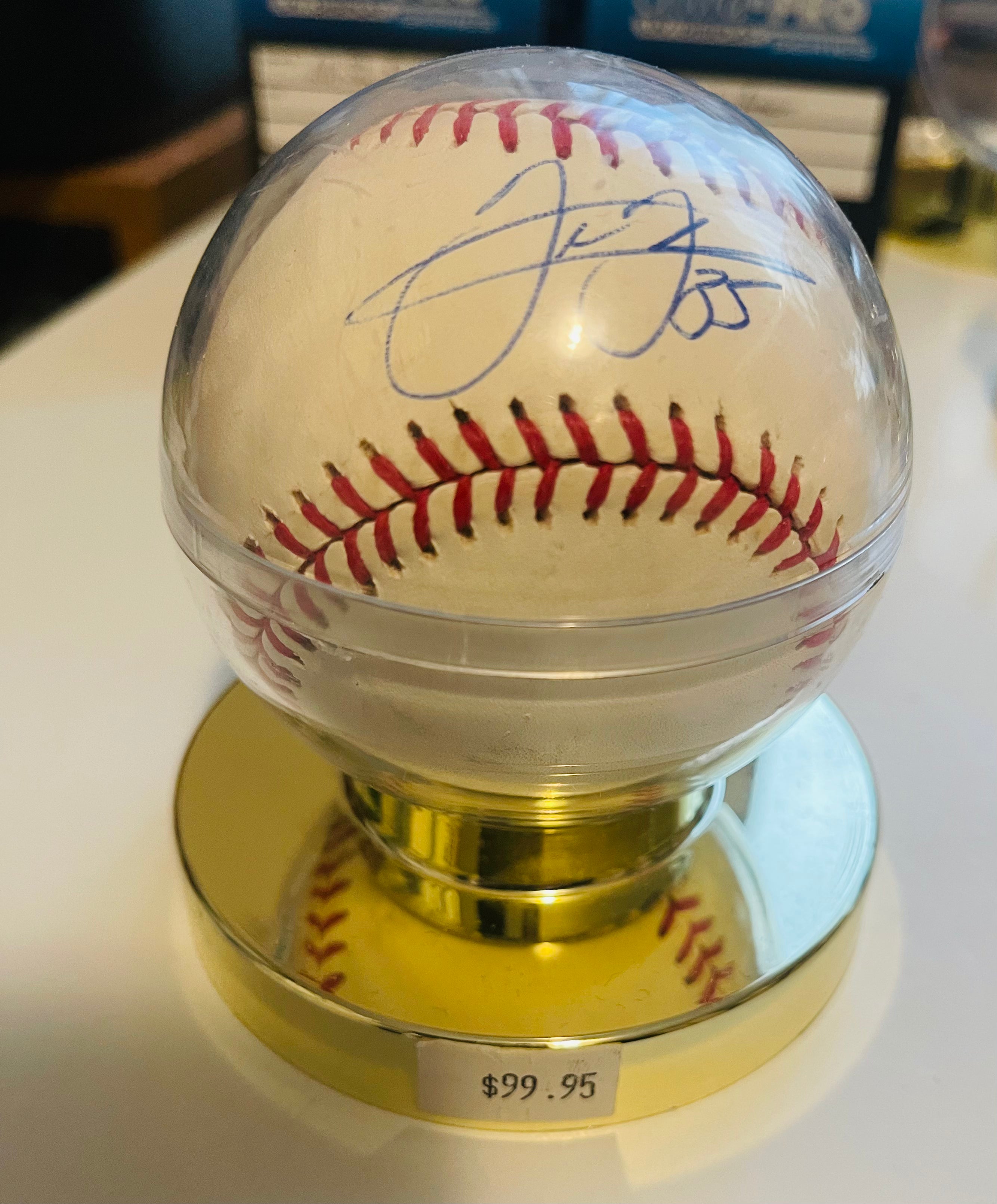 Frank Thomas Autographed Baseball with Display Case & COA - Authentic Signed MLB Memorabilia for Collectors & Sports Fans