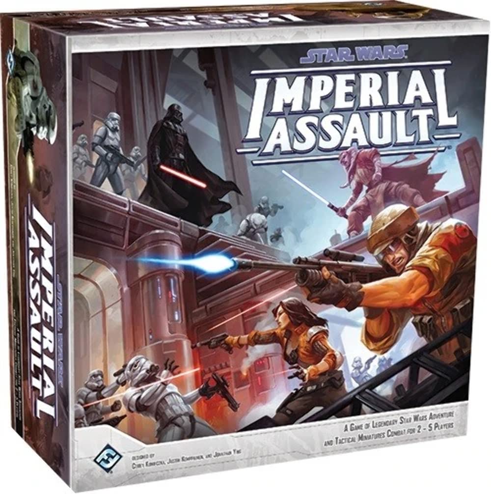 Star Wars Imperial Assault Core Set - Epic Sci-Fi Miniatures Strategy Board Game | Rebel Resistance vs. Imperial Forces | Ages 14+ | 1-5 Players | 1-2 Hour Playtime | Fantasy Flight Games | Perfect for Game Nights & Star Wars Fans