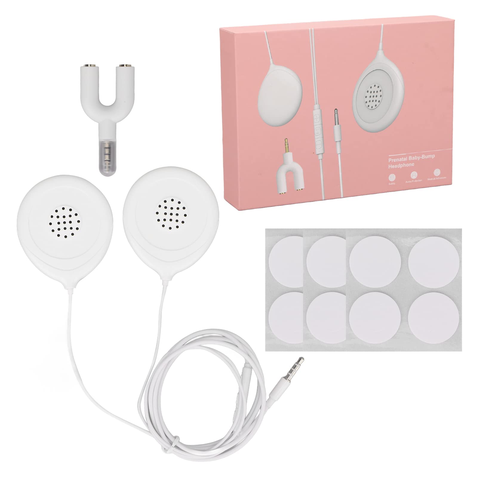 Pregnancy Belly Headphones for Baby Bump - Safe Music Play & Voice Communication for Baby in Womb | Perfect for Prenatal Bonding & Soothing Fetal Development
