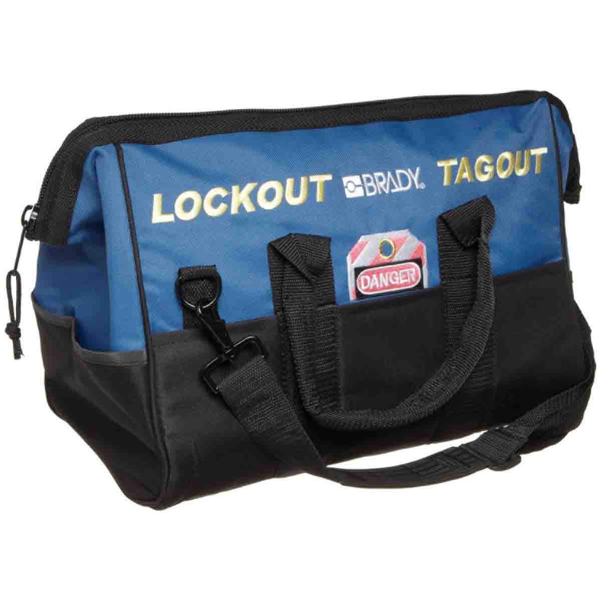 Brady Combination Lockout Duffel Bag for Electrical & Valve Lockout – Heavy Duty Safety Gear (Bag Only, No Devices/Padlocks) | Perfect for Industrial Maintenance, OSHA Compliance & Workplace Safety