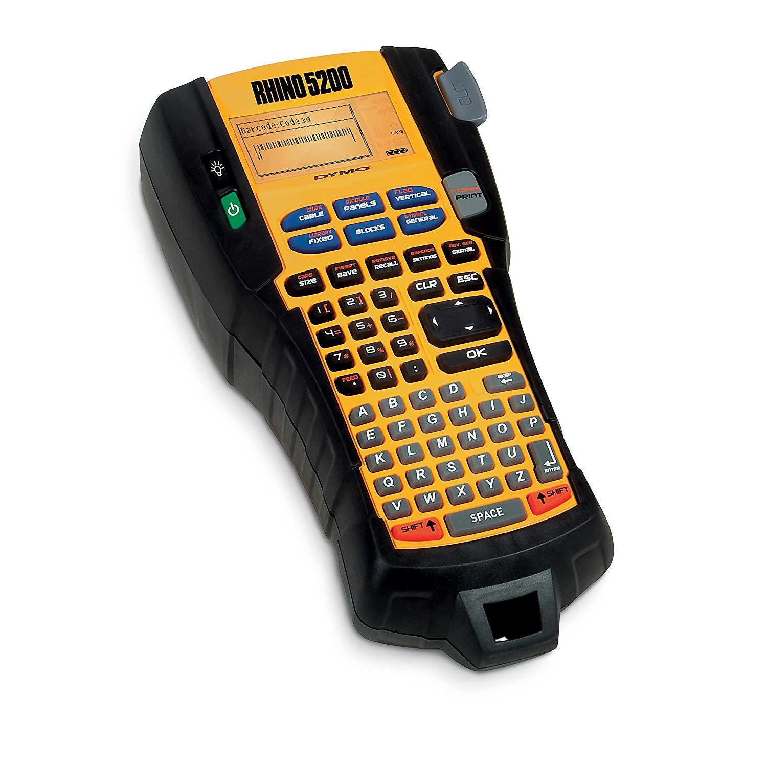 Rhino 5200 Handheld Thermal Transfer Label Printer - Portable Barcode & Shipping Label Maker for Retail, Warehousing & Logistics