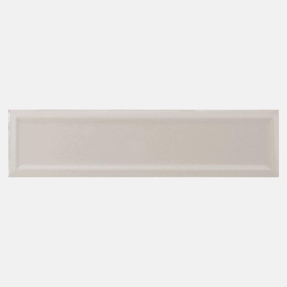 Metro Light Grey Ceramic Subway Tile 4.25x11 Inch - Peel and Stick Backsplash for Kitchen, Bathroom, Shower, Fireplace