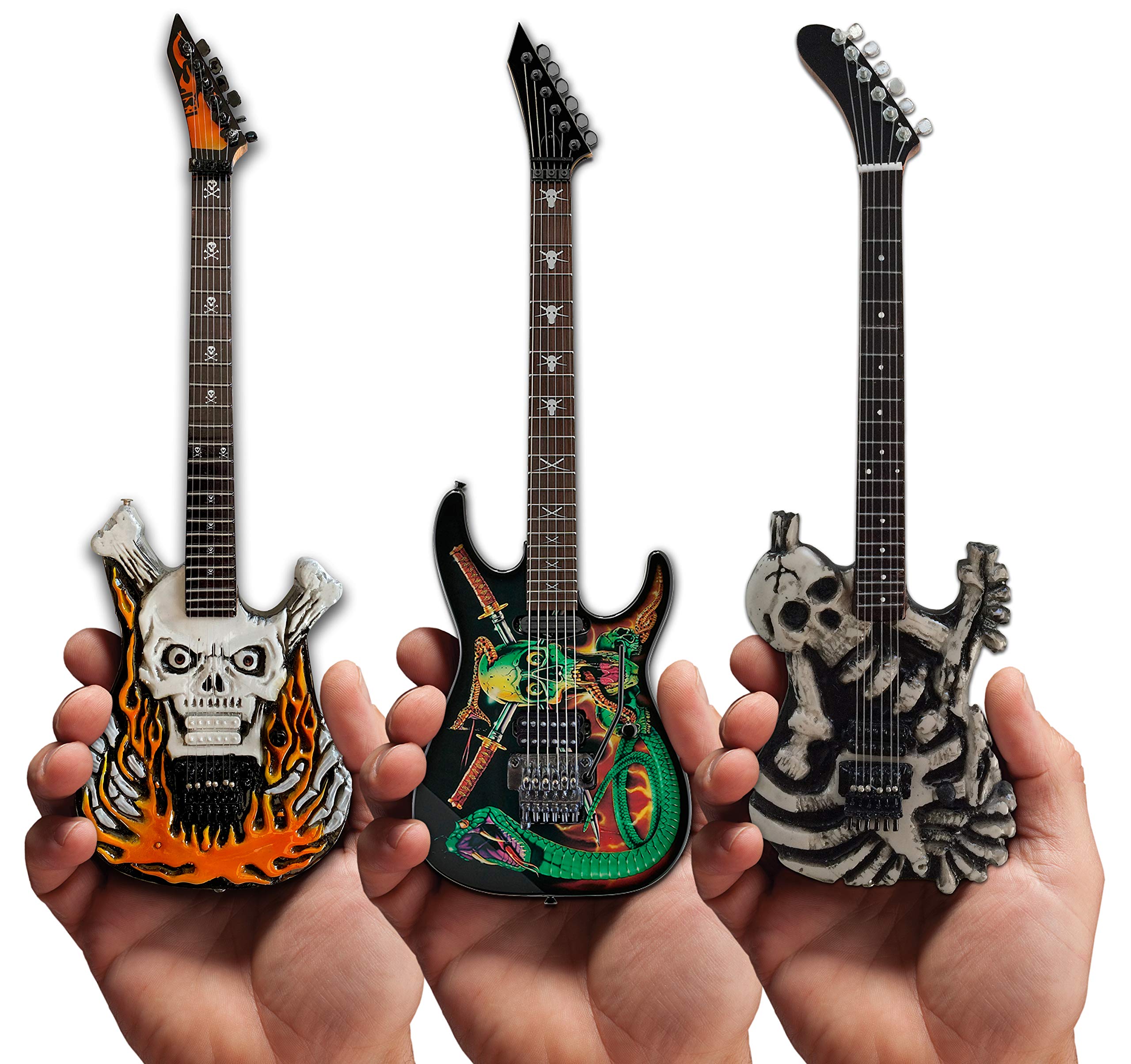 Set of 3 Signature George Lynch ESP™ Miniature Guitar Collectibles - Authentic Replica for Music Lovers & Collectors - Perfect for Display, Gifts, and Guitar Enthusiasts