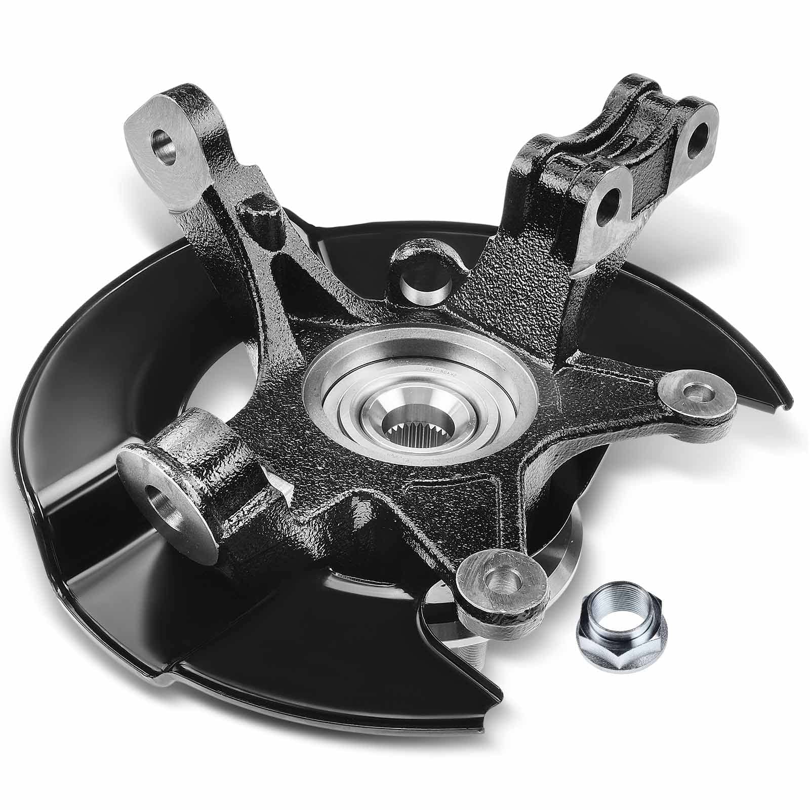Premium Front Left Steering Knuckle & Wheel Bearing Hub Assembly for 2003-2004 Honda Pilot - Driver Side Replacement Part - Perfect for Off-Roading & Daily Commuting