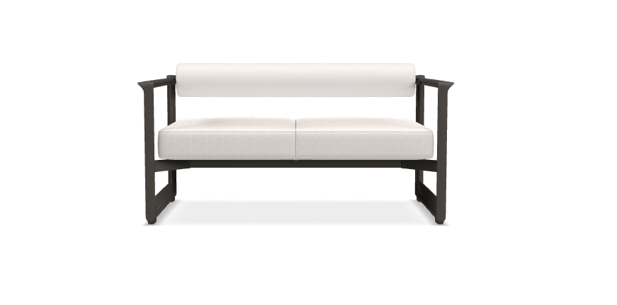 Brut Modern Two-Seater Sofa - Stylish & Comfortable Small Couch for Living Room, Apartment, or Office