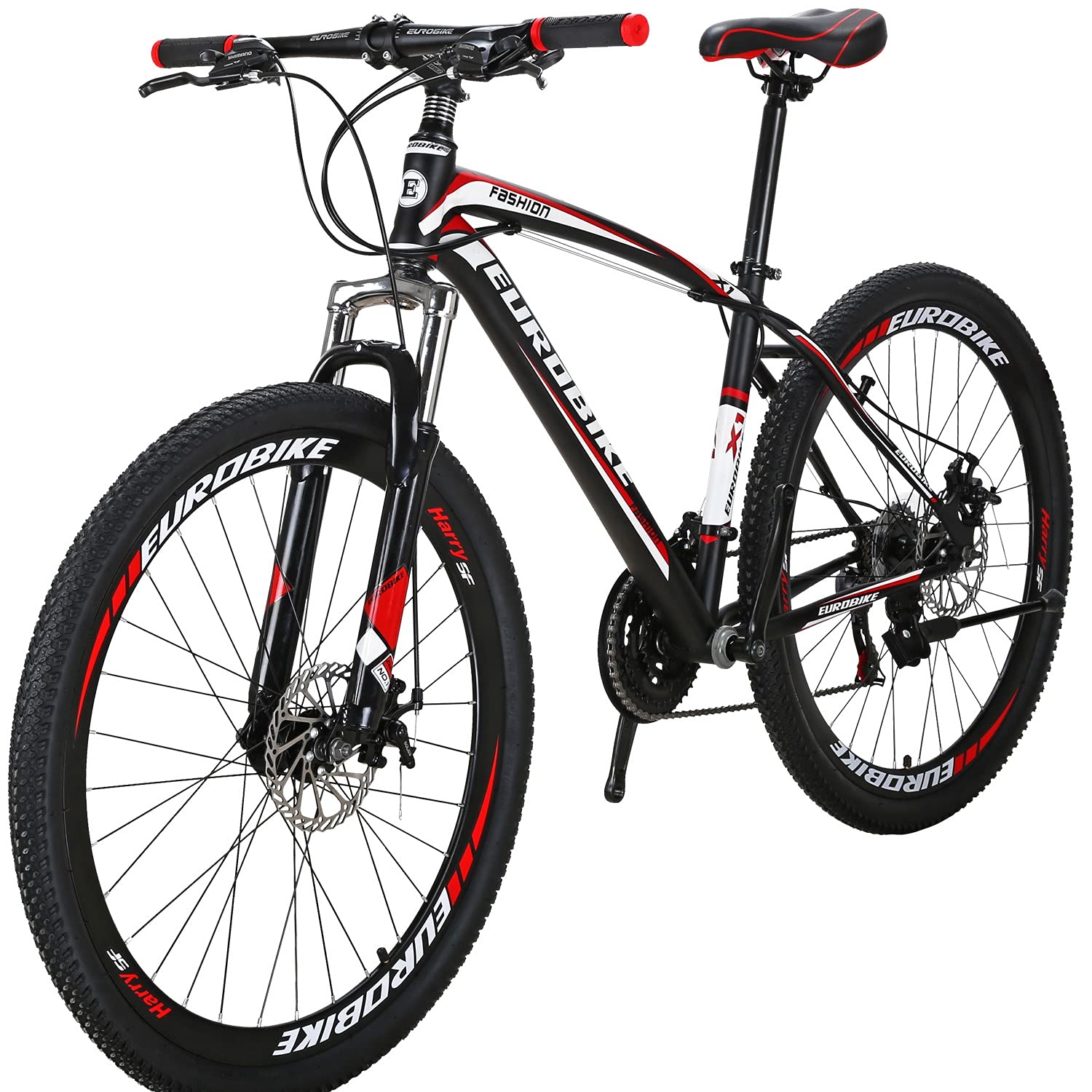 OBK 27.5 Inch Mountain Bike for Men - 21 Speed Gears, Dual Disc Brakes, Front Suspension MTB - Perfect for Trail Riding, Off-Road Adventures & Commuting