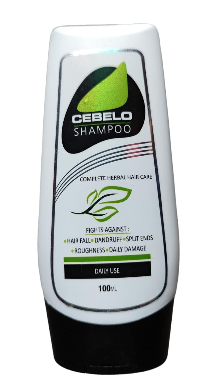 CEBELO Herbal Shampoo for Hair Care - 100ml (Pack of 3) - Natural & Complete Herbal Solution for Dry, Damaged Hair - Perfect for Daily Use at Home or Salon