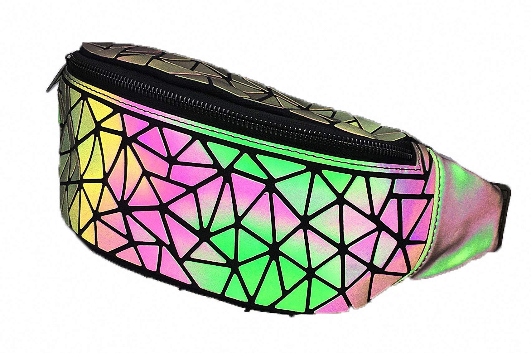 Holographic Tote Bag for Women - Geometric Reflective Crossbody Purse for Night Out