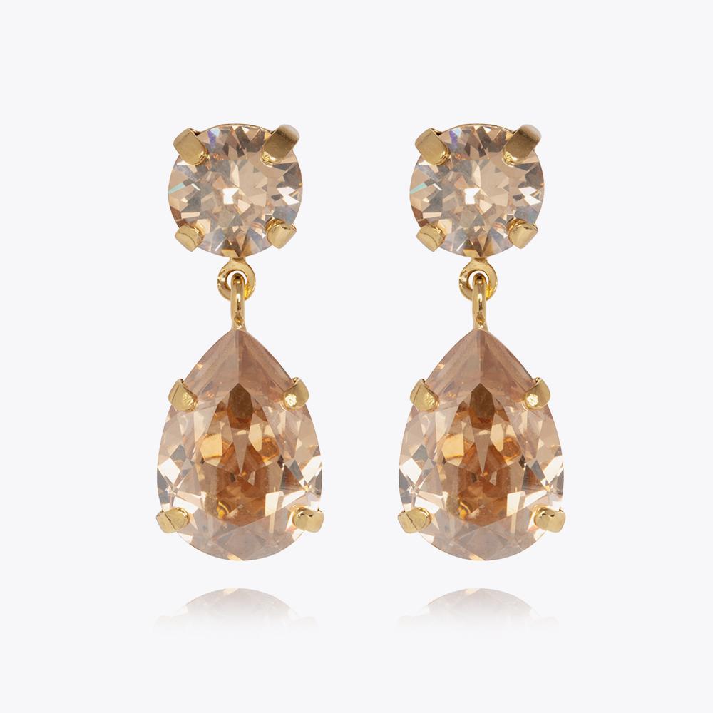 Mini Drop Earrings - Elegant Golden Shadow Dangle Earrings for Women | Perfect for Parties, Weddings & Everyday Wear