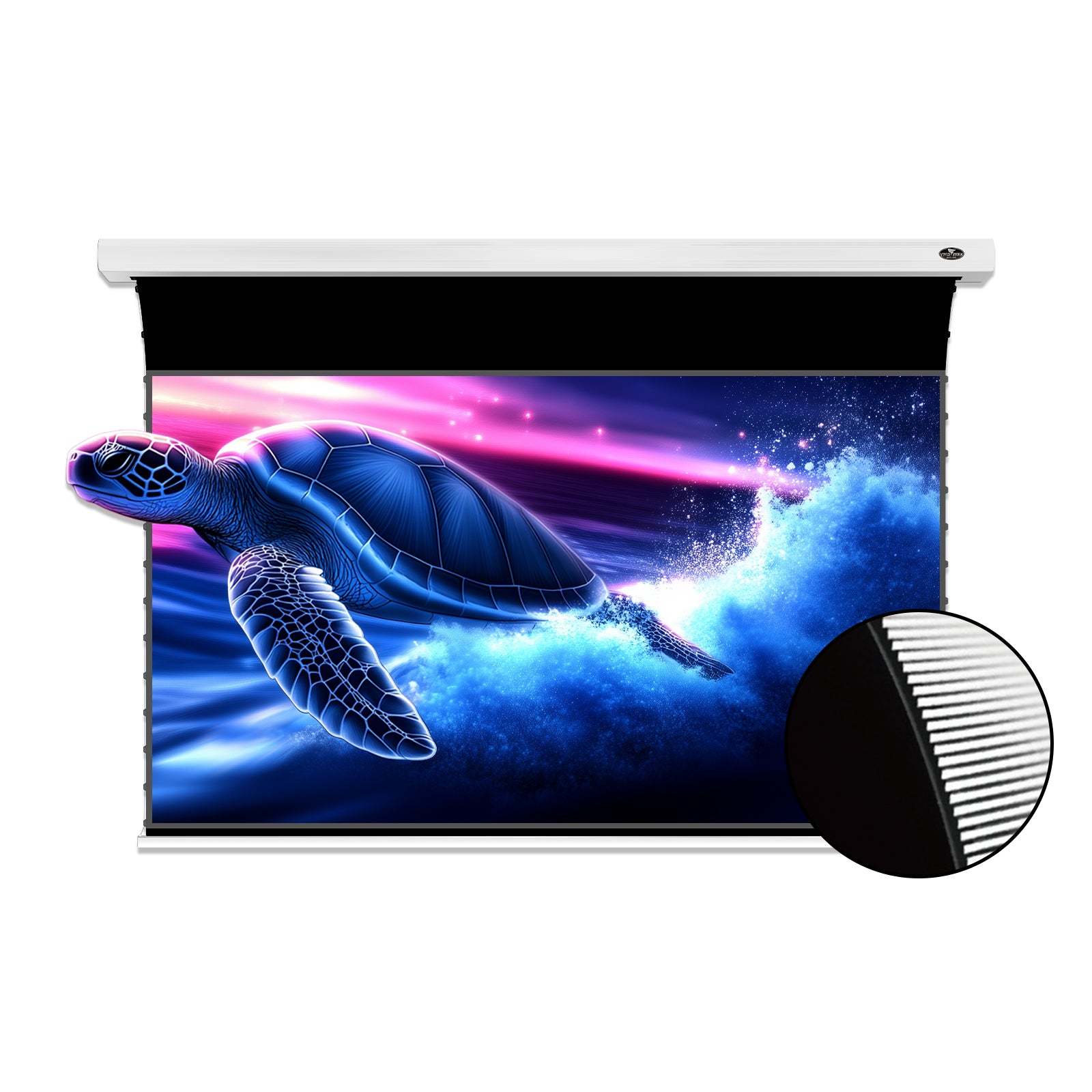 VIVIDSTORM 130 PRO Series Motorized Tension UST ALR Projector Screen - Ultra Slim Design for Home Theater, Gaming & Outdoor Movie Nights