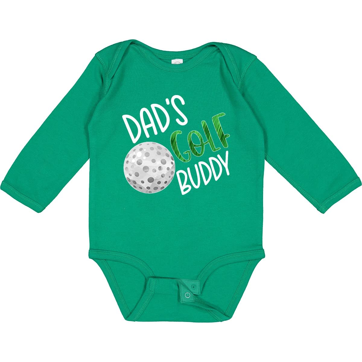 Dad's Golf Buddy Baby Creeper - Long Sleeve Golf Ball Design for Playtime