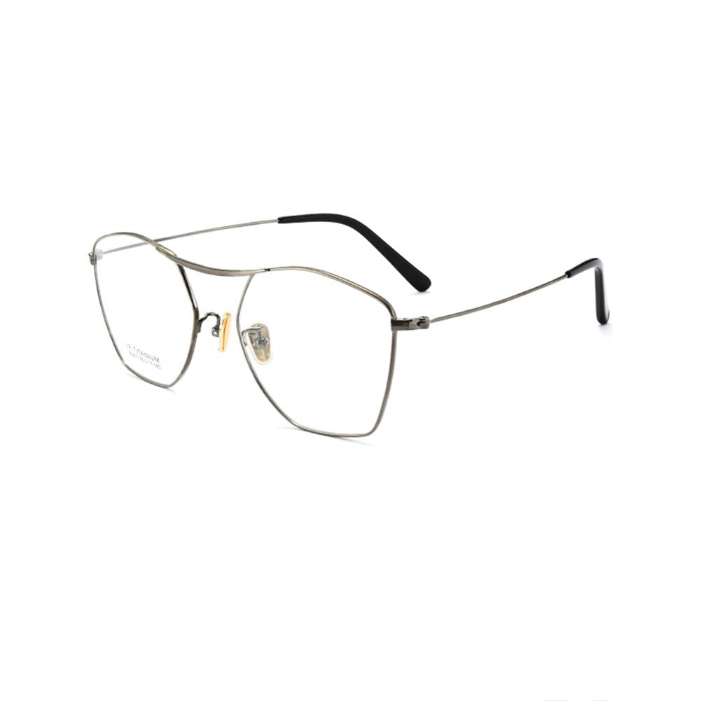 HQMGLASSS Titanium Progressive Multifocal Reading Glasses with Anti-Blue Light Technology - Gray Frame +2.5 Strength for Computer Work and Reading Comfort
