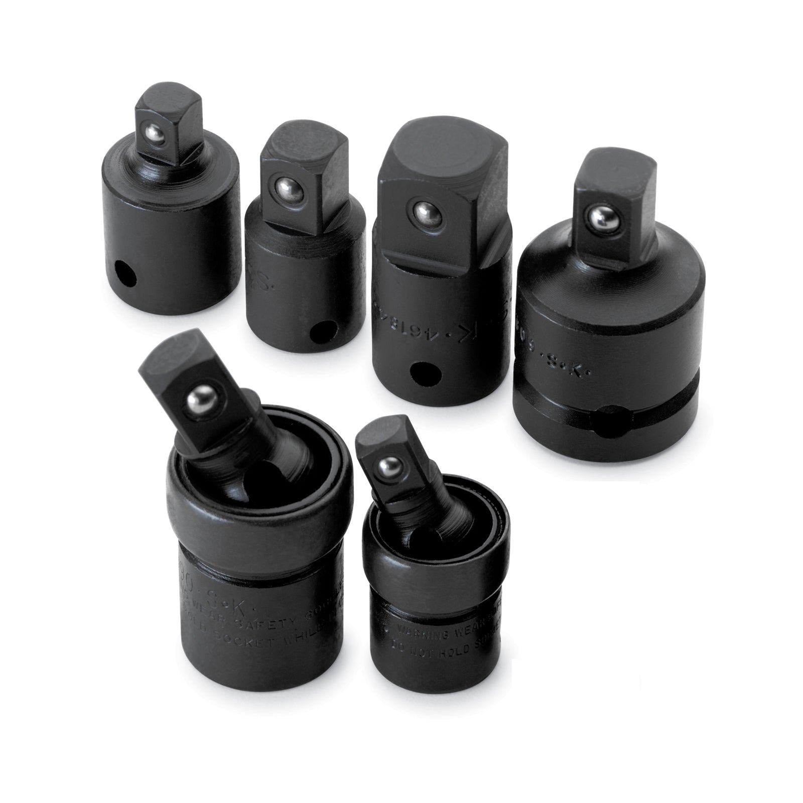 6-Piece Universal Impact Socket Adapter Set - Compatible with Most Power Tools & Drills - Perfect for Automotive Repairs, DIY Projects & Home Improvement