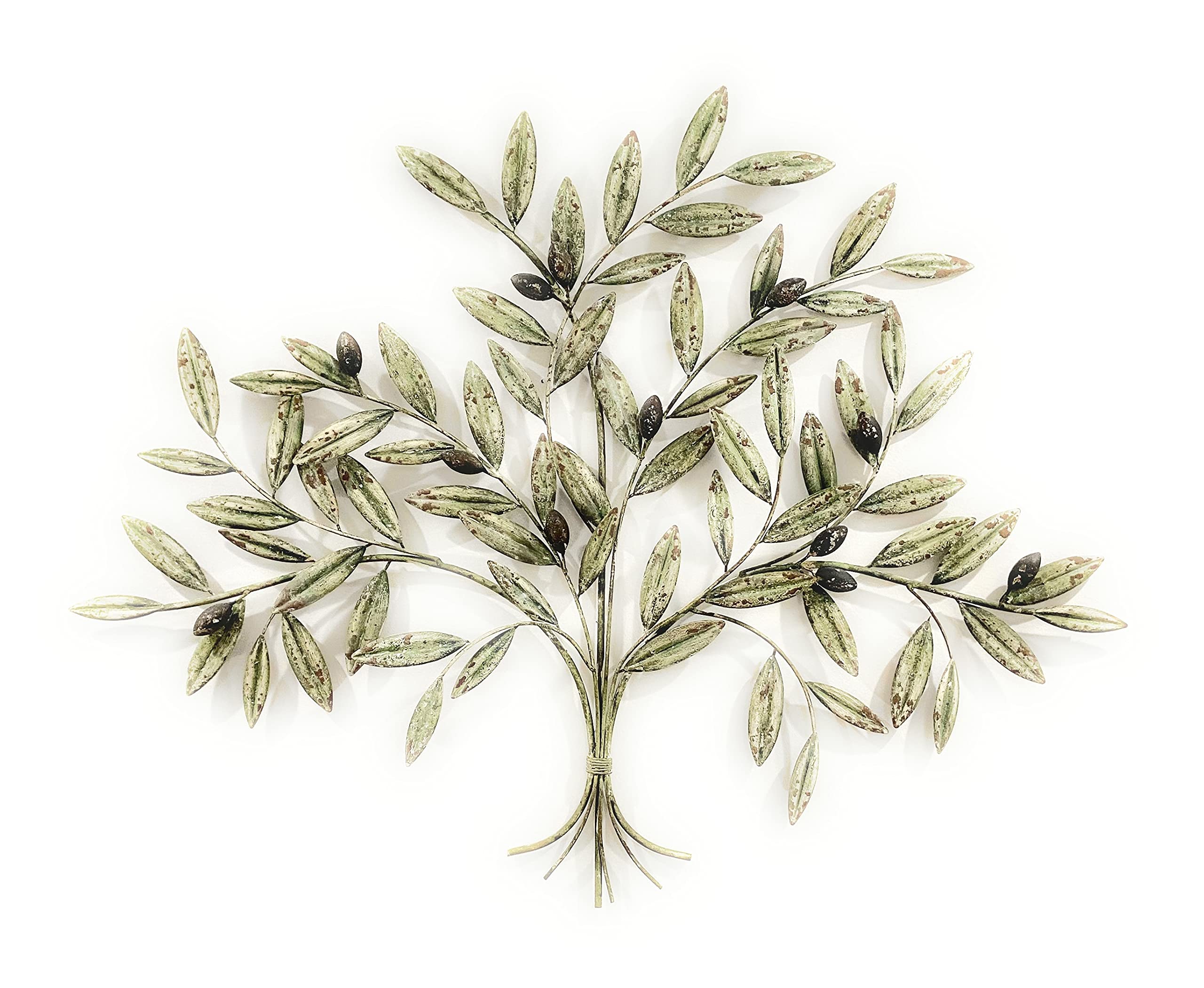 Madison's Layered Olive Bouquet Wall Decor - Elegant Home Wall Art for Living Room, Bedroom & Office - Perfect for Farmhouse, Boho & Modern Interior Design