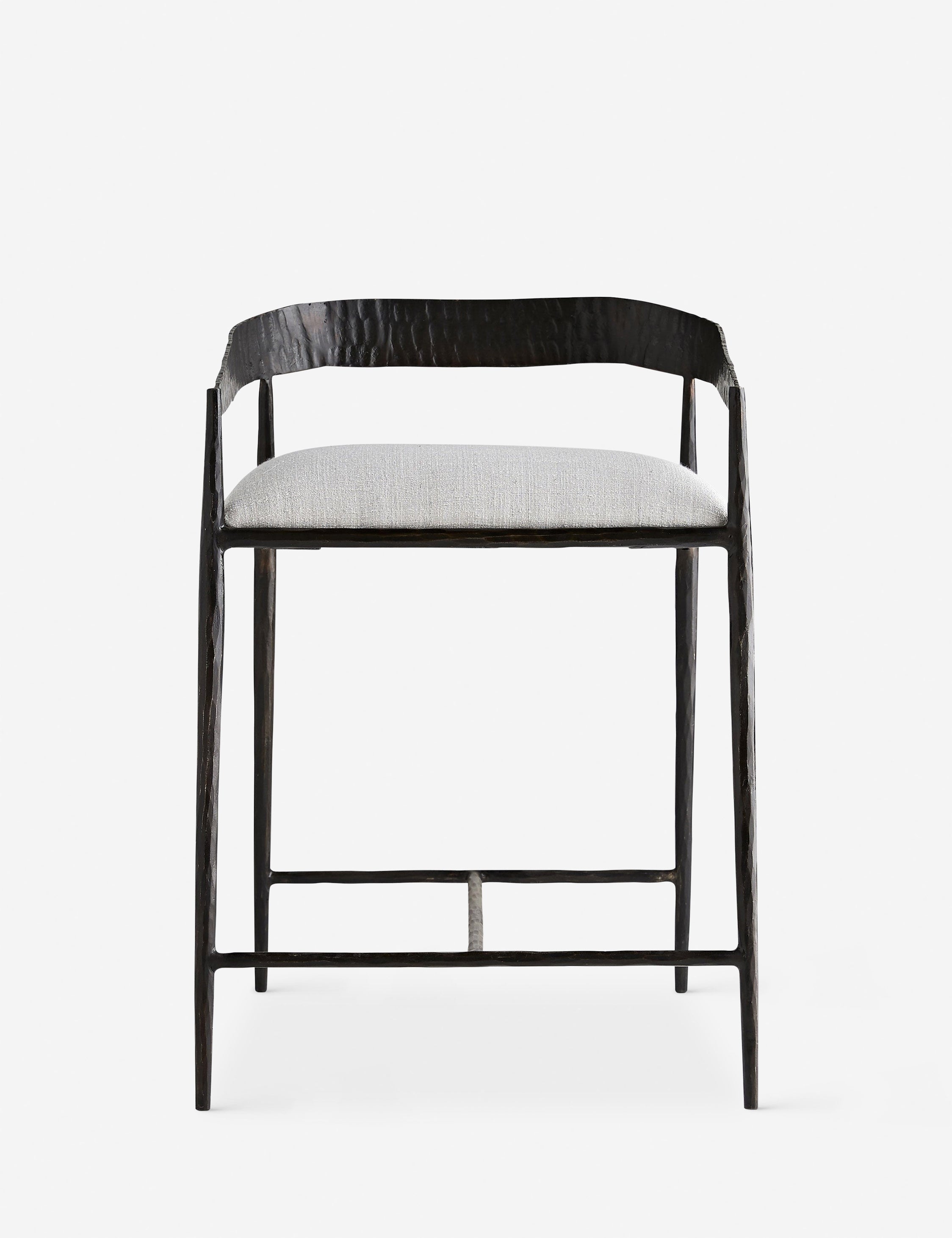 Ansel Counter Stool by Arteriors - Modern Bar Stool with Upholstered Seat for Kitchen Island, Breakfast Nook & Home Bar - Adjustable Height Counter Height Stool
