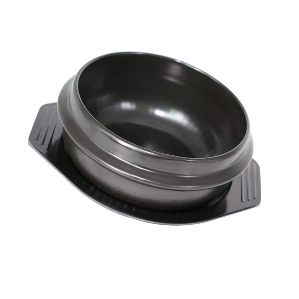 Yardwe Ceramic Casserole Bean Pot with Tray - 4QT Porcelain Stew Pot & Stockpot for Cooking, Baking & Serving - Perfect for Home Kitchen, Soups, Stews & Food Storage