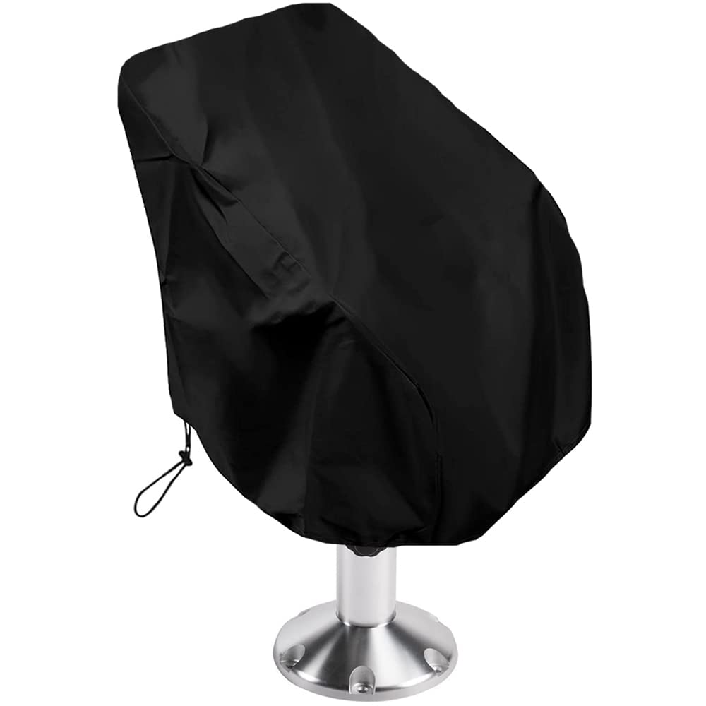 **Waterproof Boat Seat Cover for Captain's Chair - Dustproof & UV-Resistant Pontoon Boat Seat Protector | Perfect for Helm Chairs, Bench Seats & Outdoor Marine Use**