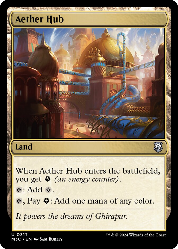 Aether Hub MTG Card - Modern Horizons 3 Commander Deck Essential - Perfect for EDH, Modern & Commander Format Play