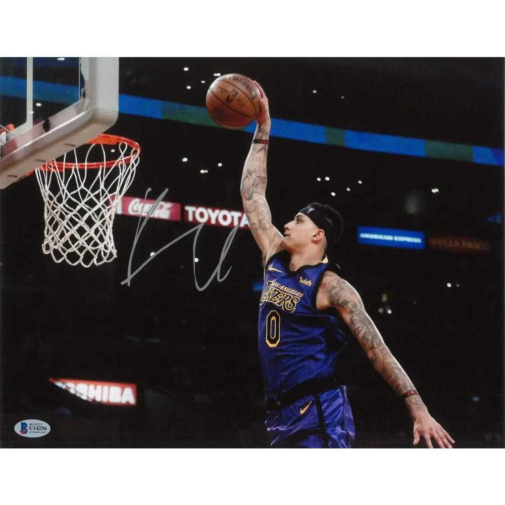 Kyle Kuzma Autographed 11x14 Photo - Hand Signed with BAS COA - Los Angeles Lakers Memorabilia - Perfect for Collectors, Fans, and Sports Decor