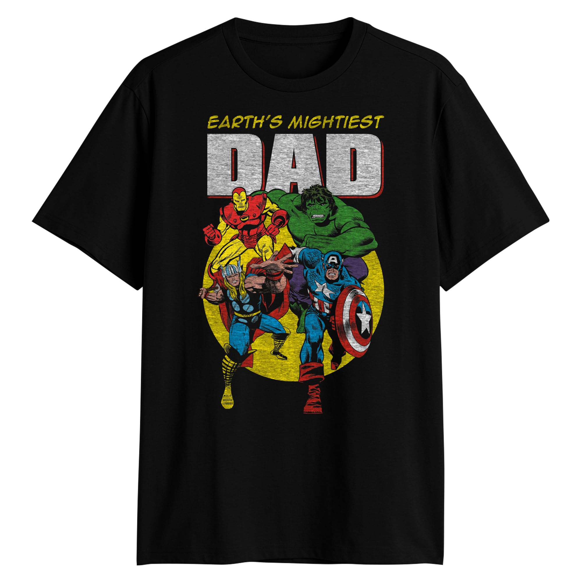 Marvel Avengers Hulk Captain America Graphic T-Shirt for Men - Superhero Comic Design for Casual Wear & Gifts
