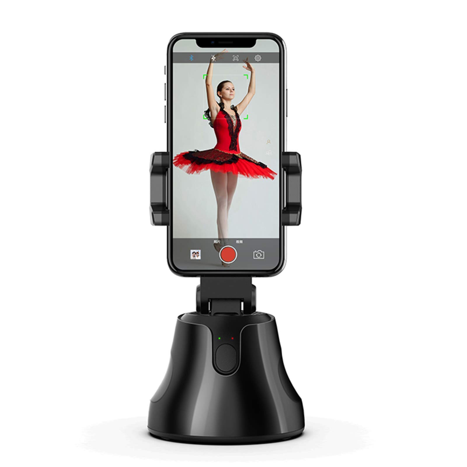 360° Auto Tracking Phone Mount - Portable Selfie Holder with Face/Object Tracking for Smartphones | Perfect for Vlogging, Live Streaming & Hands-Free Video Calls