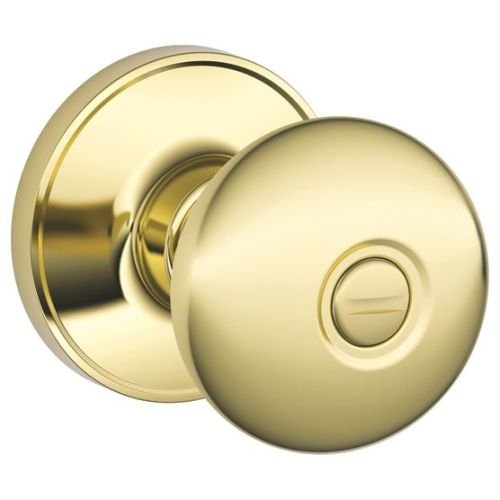 Schlage J40-STR Polished Brass Deadbolt - Premium Security Lock for Home & Office - Durable Brass Finish for Doors & Gates