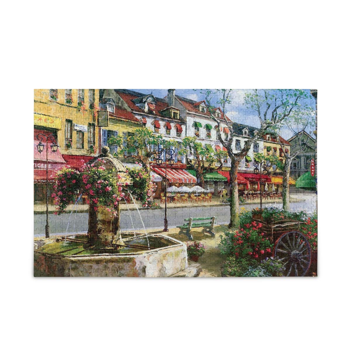 500-Piece Jigsaw Puzzle - European Cities Street View for Adults & Kids | Challenging & Relaxing Puzzle Game for Family Fun, Stress Relief & Home Decor