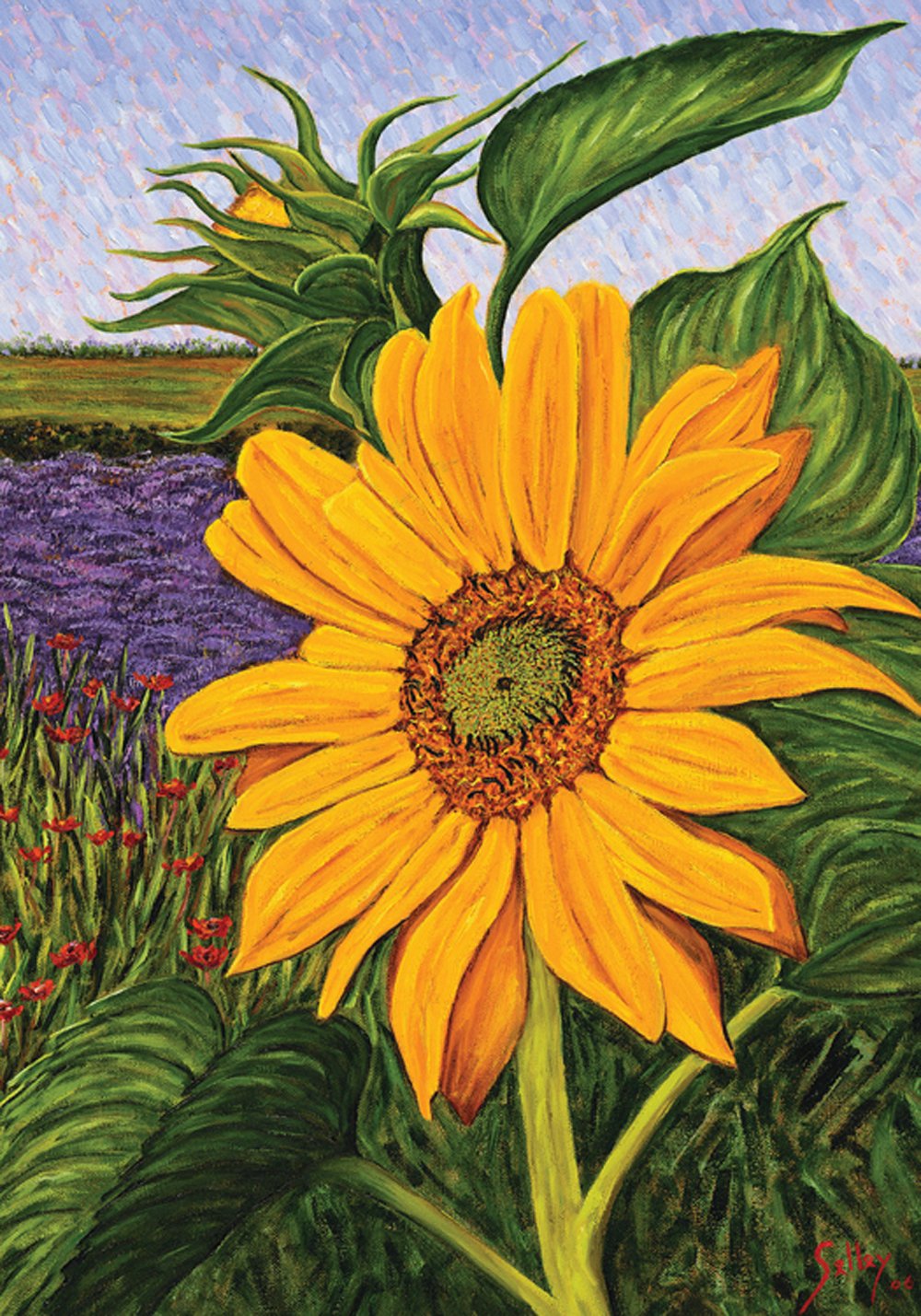Toland Home Garden Fields of Gold 12.5 x 18 Inch Decorative Summer Fall Yellow Sunflower Garden Flag - Perfect for Seasonal Porch Decor, Yard Decoration, and Outdoor Festive Displays