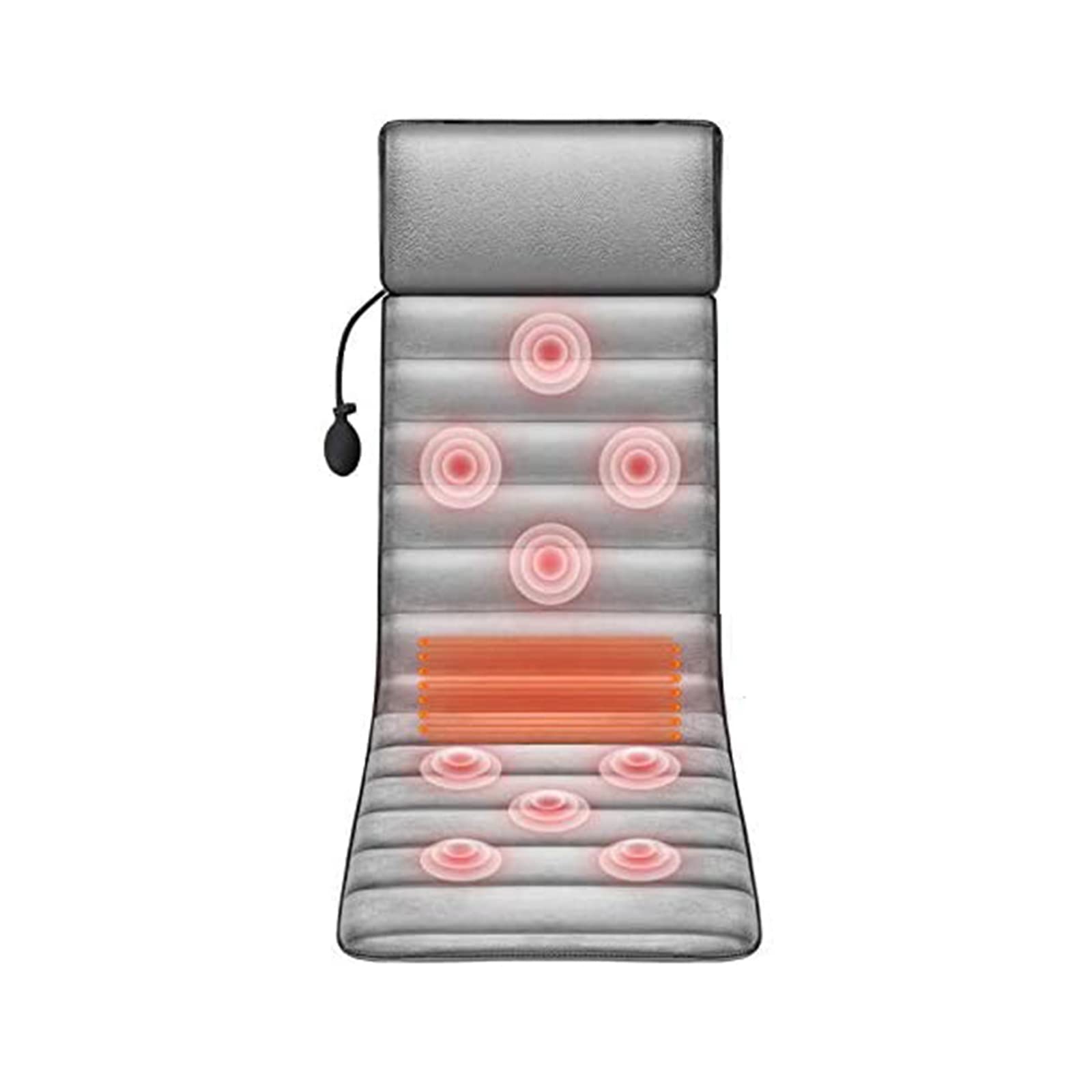 ANYURAN Full Body Massage Mat with Heat & Vibration - Memory Foam Back Massager Pad for Home, Office - Relieve Muscle Pain & Stress for Work, Travel & Relaxation