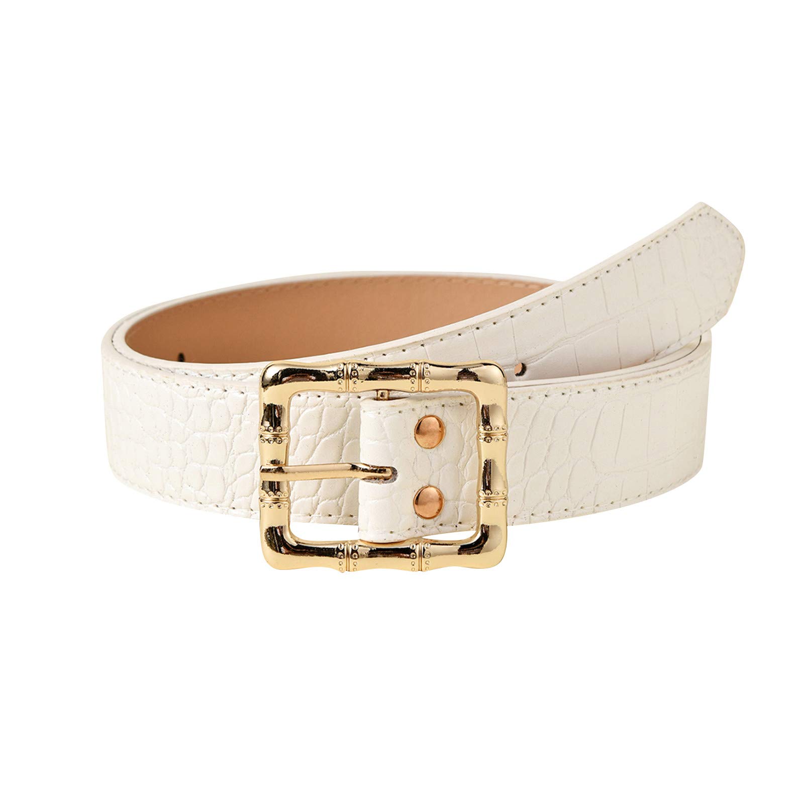 Stylish Women's Stretch Leather Fashion Belt - Adjustable Narrow Waist Belt for Dresses, Pants & Office Wear | Perfect Accessory for Work, Parties & Everyday Outfits