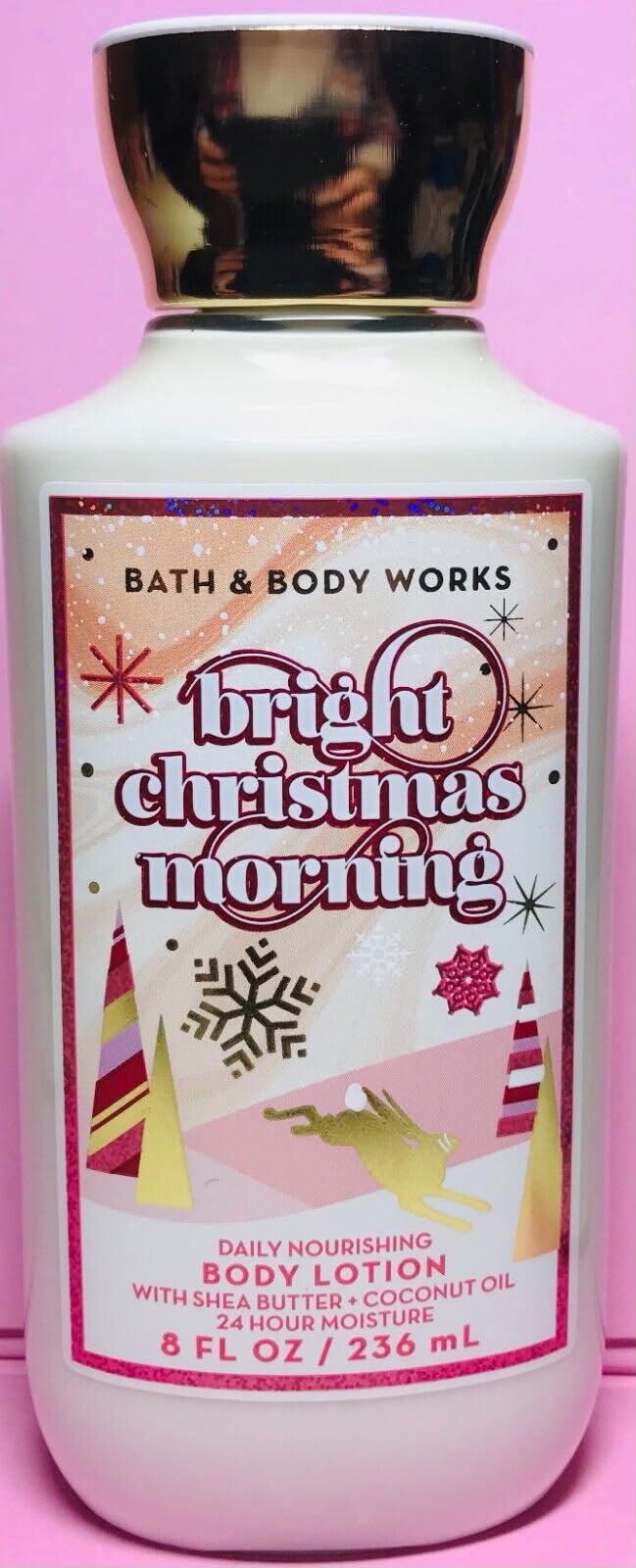 Body Works Bright Christmas Morning Body Lotion - 8 Fl Oz Hydrating Moisturizer for Dry Skin | Holiday Gift Set & Winter Skincare Essential