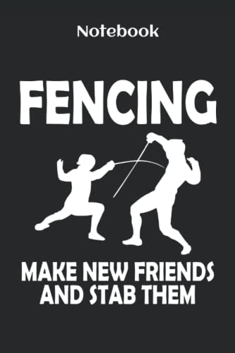 Fencing Notebook - 6x9 Lined Composition Journal for Fencers | 100 Pages | Perfect Gift for Fencing Enthusiasts | Training Log & Competition Diary