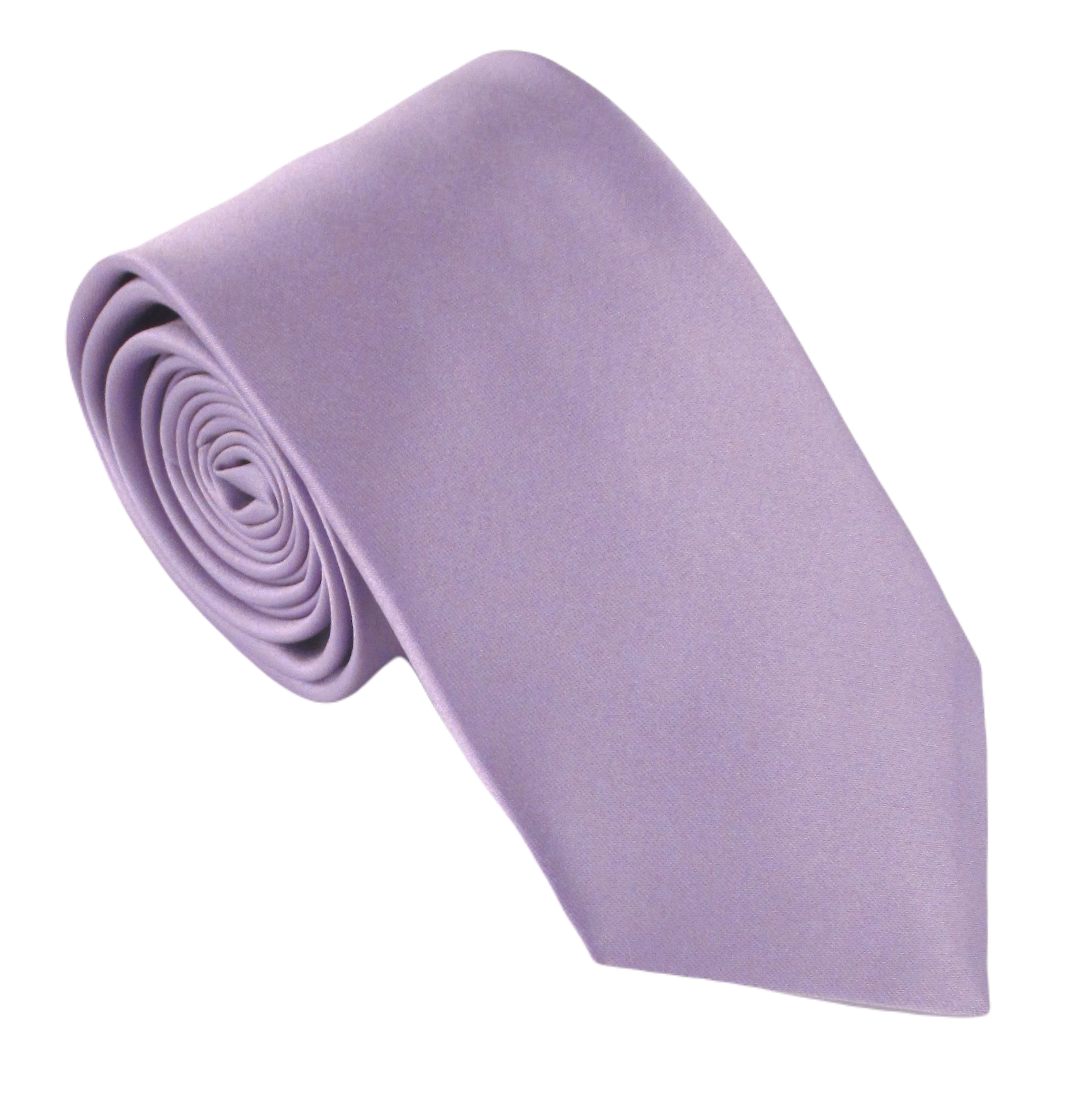 Luxury Lilac Satin Necktie for Men - Elegant Formal Silk Tie for Weddings, Business & Special Occasions