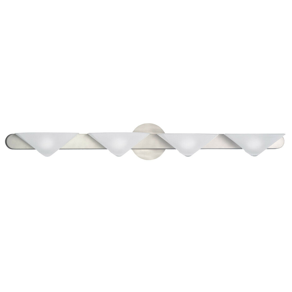 Kichler Lighting 37913 Reyna Collection 4-Light Bathroom Vanity Wall Sconce in Brushed Nickel Finish - Perfect for Modern Bathroom Lighting and Makeup Mirror Illumination